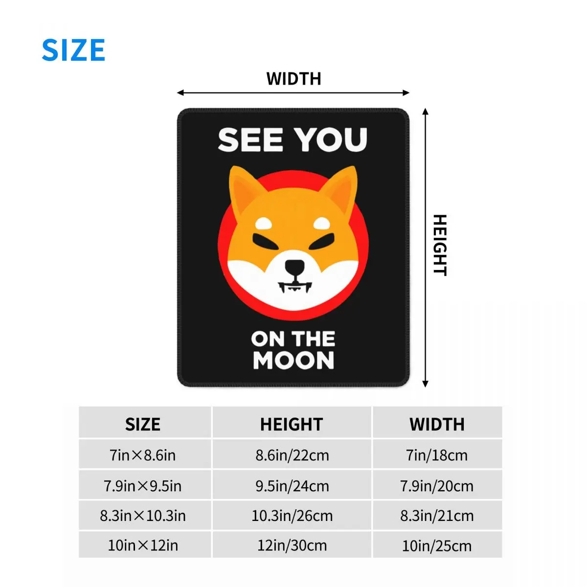 Shiba Inu Coin To The Moon Amazing Mouse Pad SHIB Token Doge Crypto Desk Mat Pads Natural Rubber Computer Keyboard Desk Pad
Shiba Inu Coin To The Moon Amazing Mouse Pad SHIB Token Doge Crypto Desk Mat Pads Natural Rubber Computer Keyboard Desk Pad