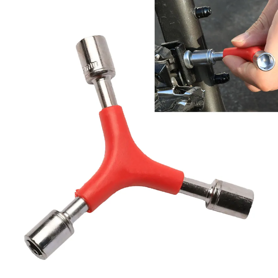 

Гаечный ключ Y-образной формы 8/9/10 мм, металлические инструменты для ремонта велосипедов, шестигранный инструмент с тремя зубцами, торцевой ...