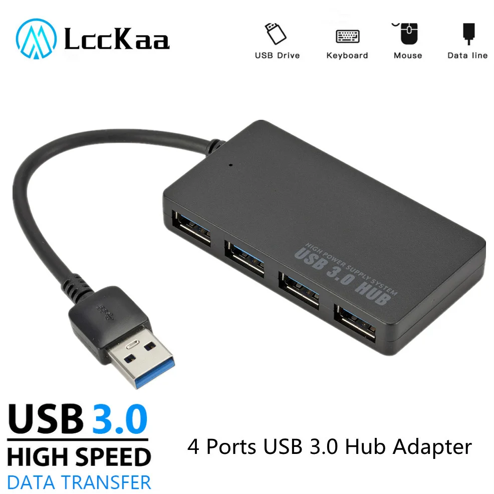 NEW LccKaa High Speed USB 3.0 HUB Multi USB Splitter 4 Ports Expander Multiple USB Expander Computer Accessories For Laptop PC
NEW LccKaa High Speed USB 3.0 HUB Multi USB Splitter 4 Ports Expander Multiple USB Expander Computer Accessories For Laptop PC