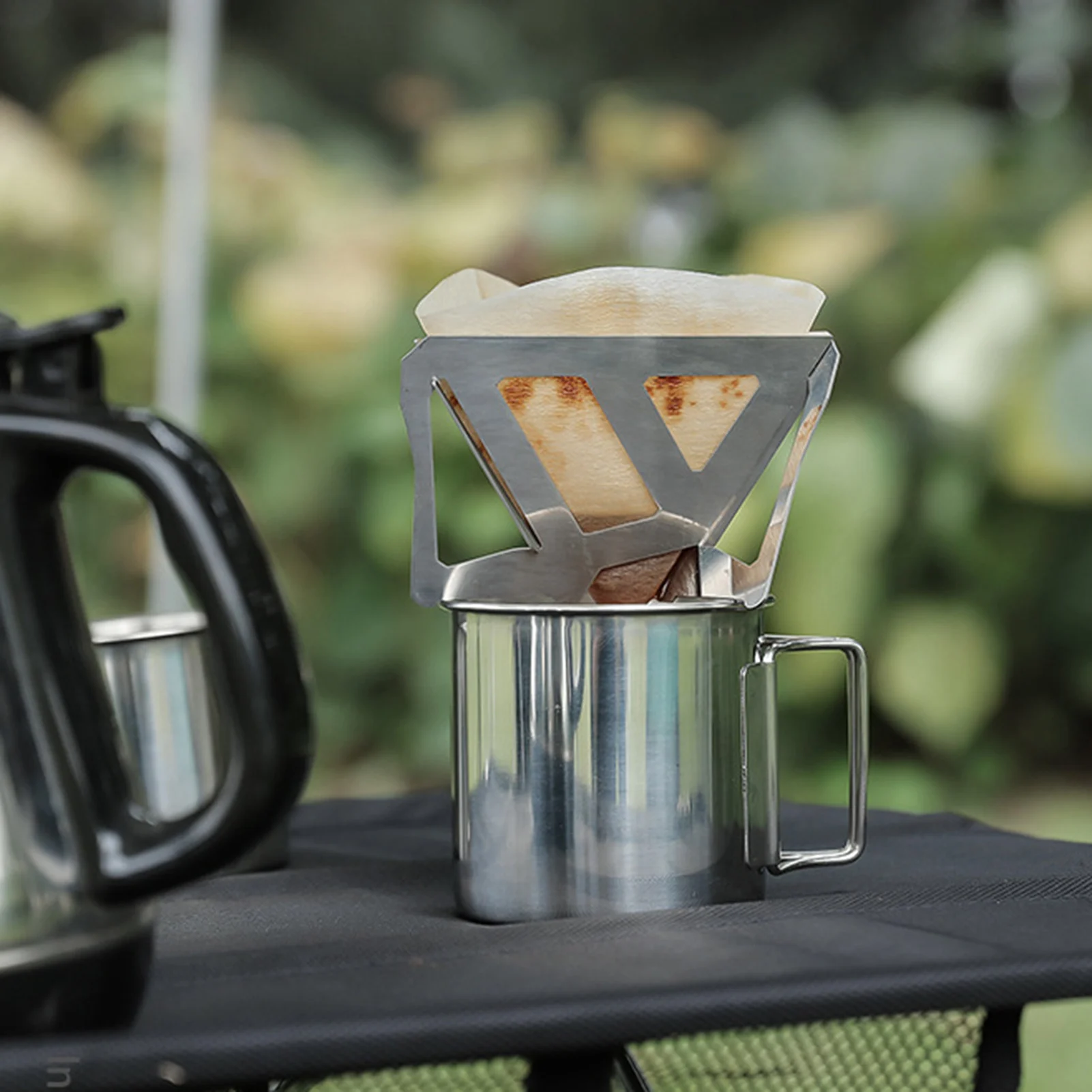 Pouring Coffee Filter Foldable Portable Convenient Practical Multi-occasional Stylish Stainless Steel Travel Rack Funnel Tool
Pouring Coffee Filter Foldable Portable Convenient Practical Multi-occasional Stylish Stainless Steel Travel Rack Funnel Tool