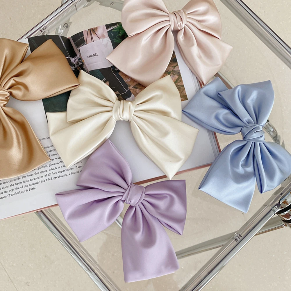 Fashion Big Bow Hairpin Cute Purple Barrette Pink Hair Clip Women Girls BB Hairgrip Korean Oversize Solid color Hair Accessories
Fashion Big Bow Hairpin Cute Purple Barrette Pink Hair Clip Women Girls BB Hairgrip Korean Oversize Solid color Hair Accessories