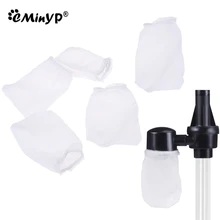 5Pcs Aquarium Siphon Filter Bags Fish Tank Electric Water Changer Gravel Cleaner Replaceable Mesh Bags Sand Washer Accessories