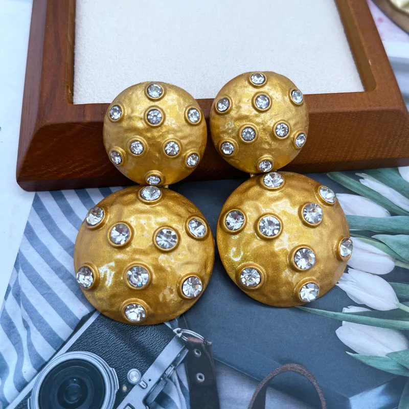 Crystal Round Geometric Stud Earrings Statement Jewelry For Women's Party Birthday Gifts
Crystal Round Geometric Stud Earrings Statement Jewelry For Women's Party Birthday Gifts