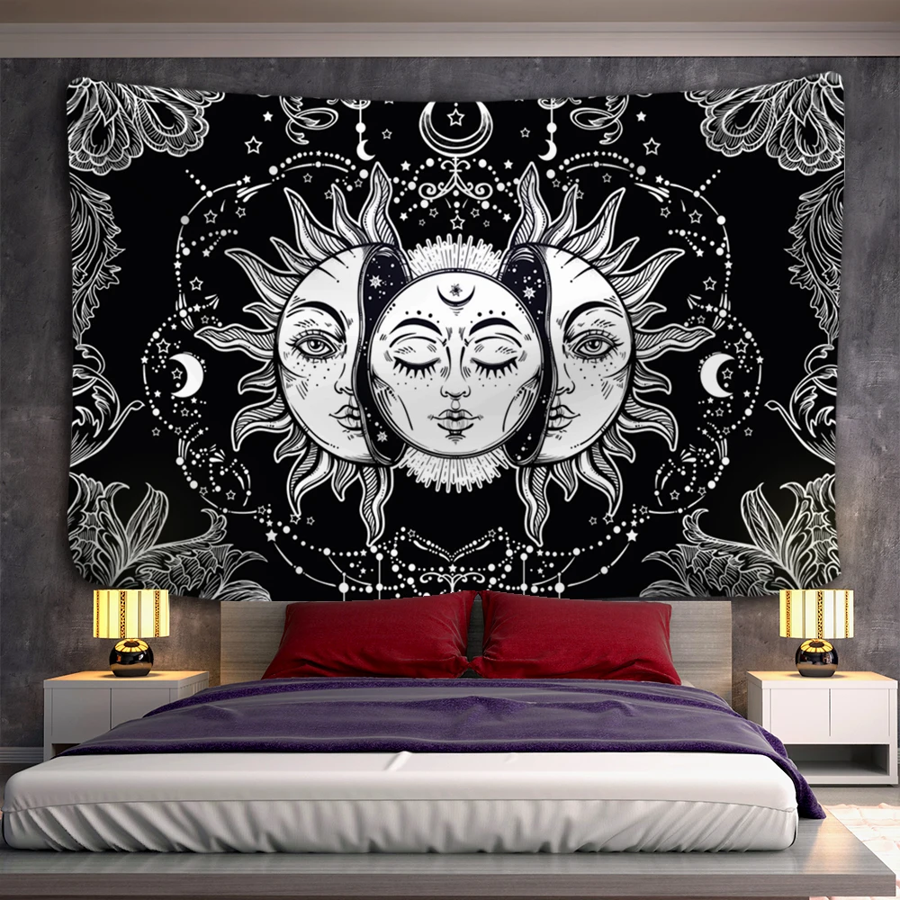 Mandala Tapestry White Black Sun And Moon Tapestry Wall Hanging Tarot Hippie Wall Rugs Dorm Decor Blanket
Mandala Tapestry White Black Sun And Moon Tapestry Wall Hanging Tarot Hippie Wall Rugs Dorm Decor Blanket