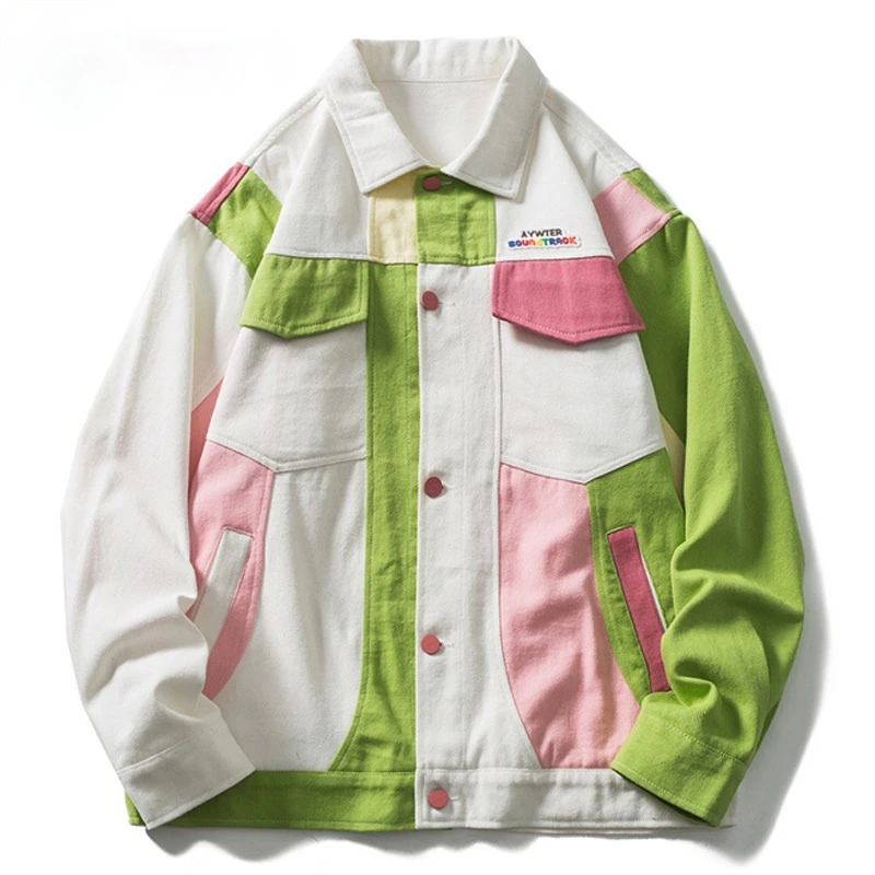 Street Patchwork Jackets Men Women Hip Hop Color Block Jackets Harajuku Casual Cotton Urban Street Wear Coat 2021 Autumn
Street Patchwork Jackets Men Women Hip Hop Color Block Jackets Harajuku Casual Cotton Urban Street Wear Coat 2021 Autumn