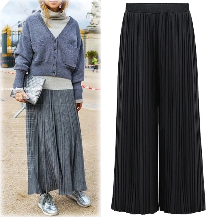2021 Spring New High-waist Pleated Broad-legged Trousers Women's Clothing Appearance Slim Leisure
2021 Spring New High-waist Pleated Broad-legged Trousers Women's Clothing Appearance Slim Leisure
