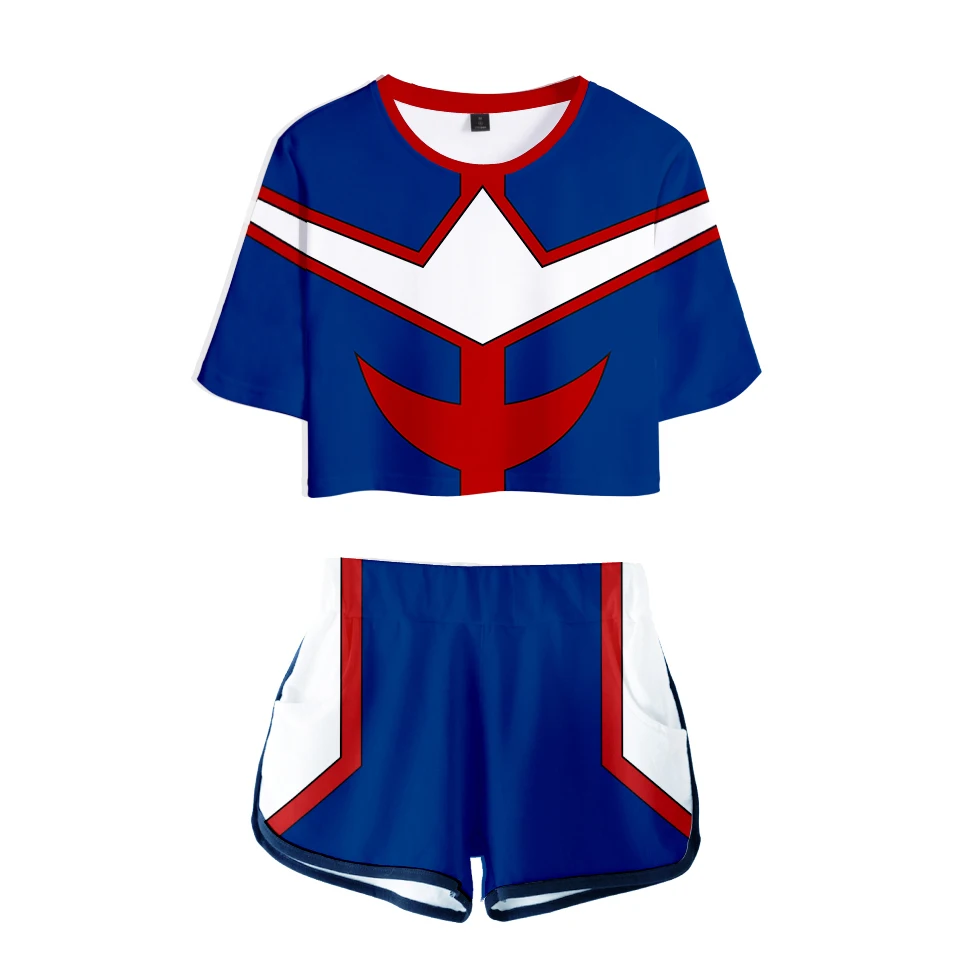 Cosplay My Hero Academia Two Piece Sets Women Sexy Shorts and T Shirt Boku No Anime Demon My Hero Academia Tracksuit Girl
Cosplay My Hero Academia Two Piece Sets Women Sexy Shorts and T Shirt Boku No Anime Demon My Hero Academia Tracksuit Girl
