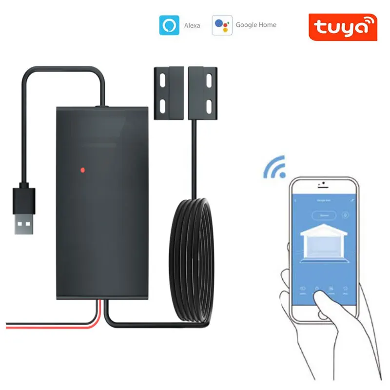 Tuya Smart Garage Door Magnetic WiFi Door Magnetic Detector Switch Garage Door Magnetic Alarm Intelligent Door Control Switch
Tuya Smart Garage Door Magnetic WiFi Door Magnetic Detector Switch Garage Door Magnetic Alarm Intelligent Door Control Switch