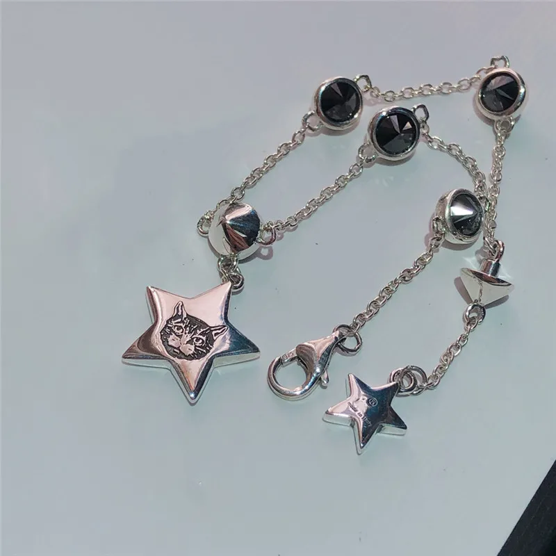 100% 925 Sterling Silver Bracelet;riginal Classic Popular Hot Fashion Love Fearless Cat Chain, Gift for Girlfriend
100% 925 Sterling Silver Bracelet;riginal Classic Popular Hot Fashion Love Fearless Cat Chain, Gift for Girlfriend