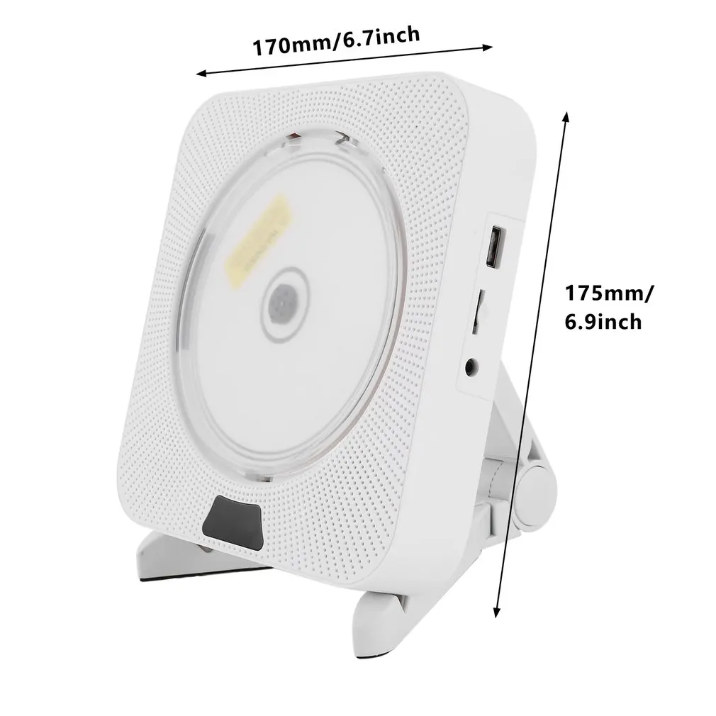 Portable Wall-mounted CD Music Player Home Audio Boombox With Remote Control FM Radio Built-in HiFi Speaker
Portable Wall-mounted CD Music Player Home Audio Boombox With Remote Control FM Radio Built-in HiFi Speaker