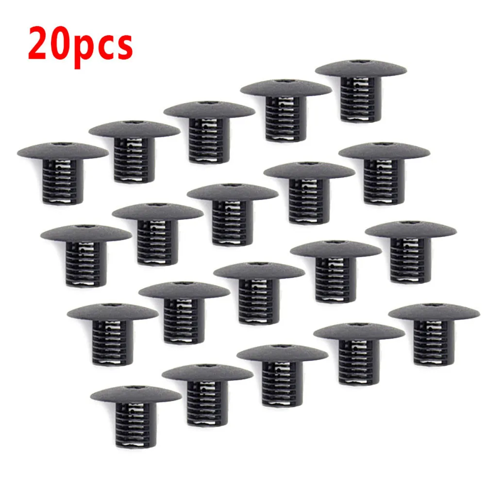 

20x Black Nylon Car Fastener Clip Cowl Top Stud Retainer For Chrysler 6503339 For Dodge Ram 1994-On Car Clips