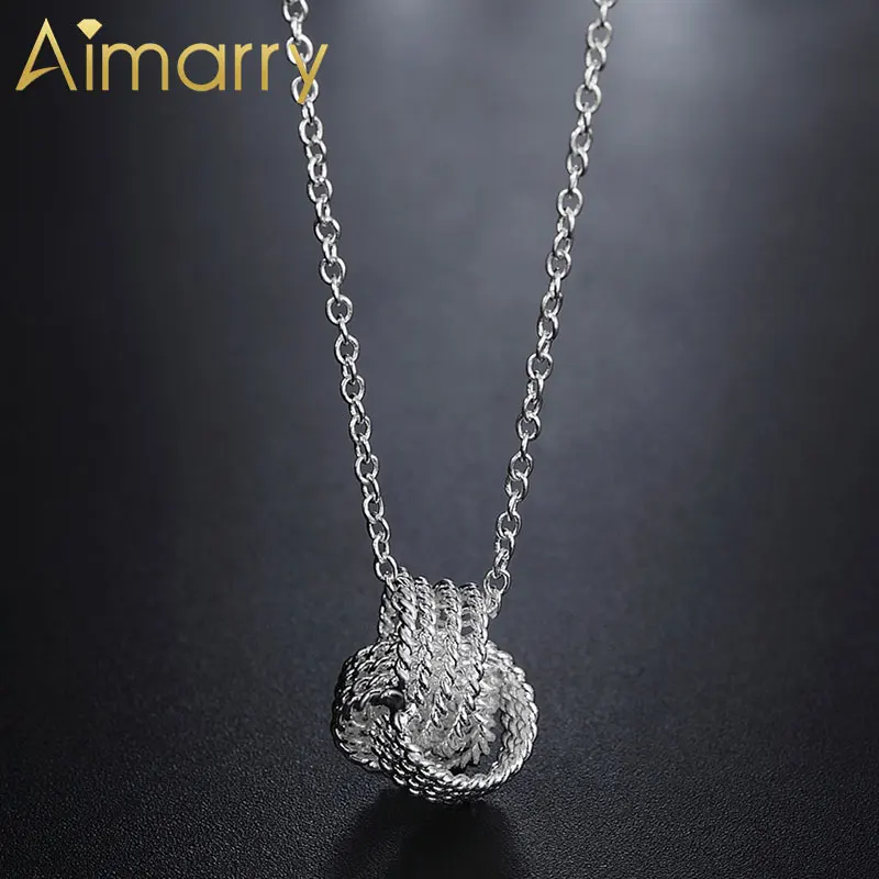 Aimarry 925 Sterling Silver Fashion Jewelry Charm Weave Ball Pendant Necklace For Women Wedding Birthday Party Gifts
Aimarry 925 Sterling Silver Fashion Jewelry Charm Weave Ball Pendant Necklace For Women Wedding Birthday Party Gifts