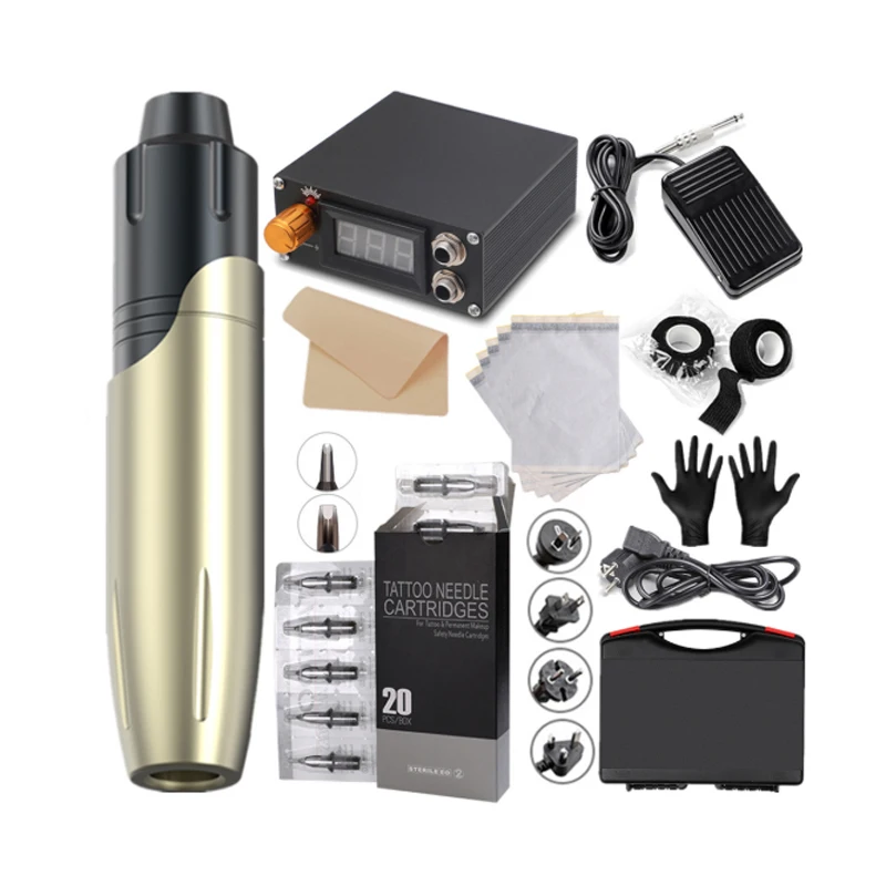 Echos Tattoo Machine Kit Tattoo Pen Set Rotary Tattoo Kits Cartridge Needles Accessories Complete Tattoo Permanent Makeup Kit
Echos Tattoo Machine Kit Tattoo Pen Set Rotary Tattoo Kits Cartridge Needles Accessories Complete Tattoo Permanent Makeup Kit