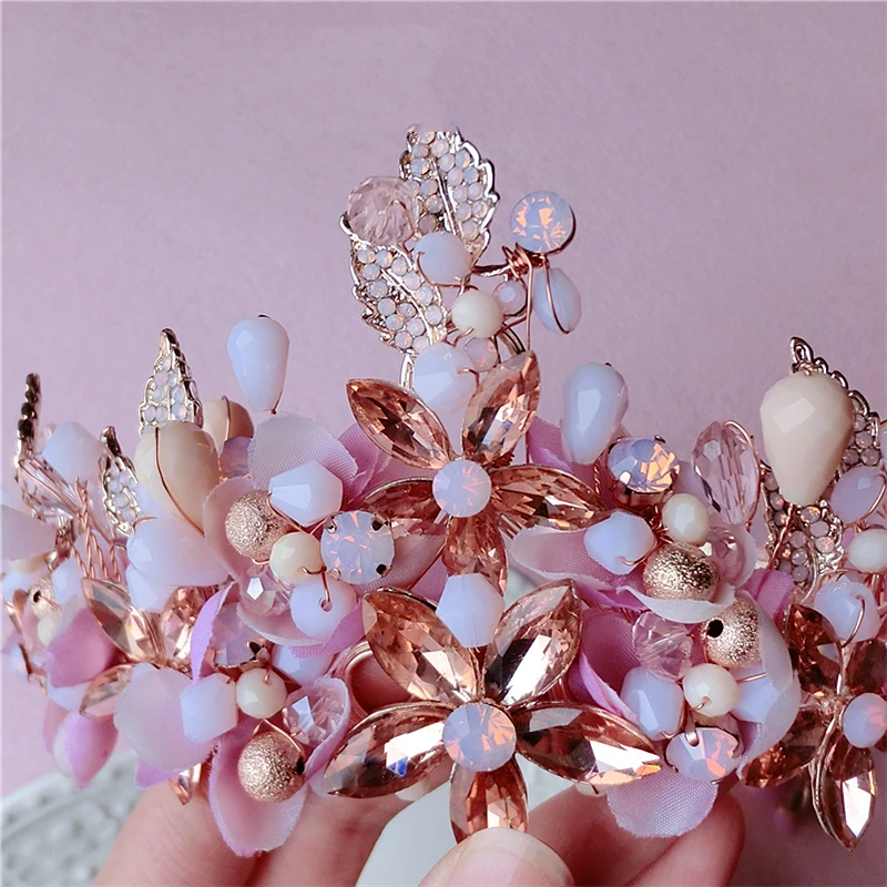 NiuShuya Silk Yarn Flower Bride Headdress Beauty Wedding Hair Accessories Pink Hair Ornament Bridesmaid Headband Headwear
NiuShuya Silk Yarn Flower Bride Headdress Beauty Wedding Hair Accessories Pink Hair Ornament Bridesmaid Headband Headwear