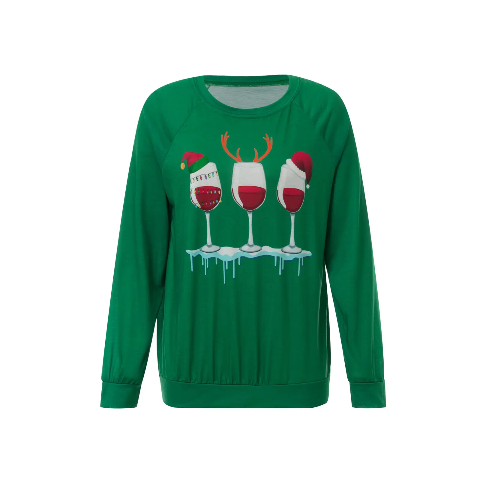 Women Shirt, Long Sleeve Round Neck Christmas Print Tops Slimming Casual Party Pullover
Women Shirt, Long Sleeve Round Neck Christmas Print Tops Slimming Casual Party Pullover