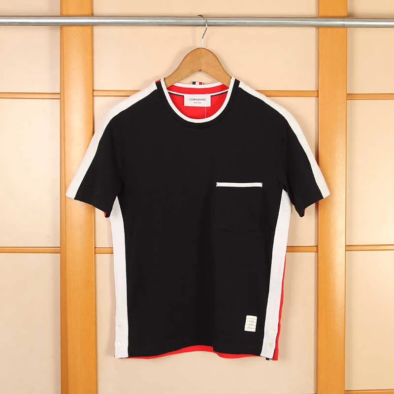 2021 Fashion TB Brand T- Shirts Men o-neck short sleeve summer Casual tees male Patchwork Panelled Clothing tops men
2021 Fashion TB Brand T- Shirts Men o-neck short sleeve summer Casual tees male Patchwork Panelled Clothing tops men