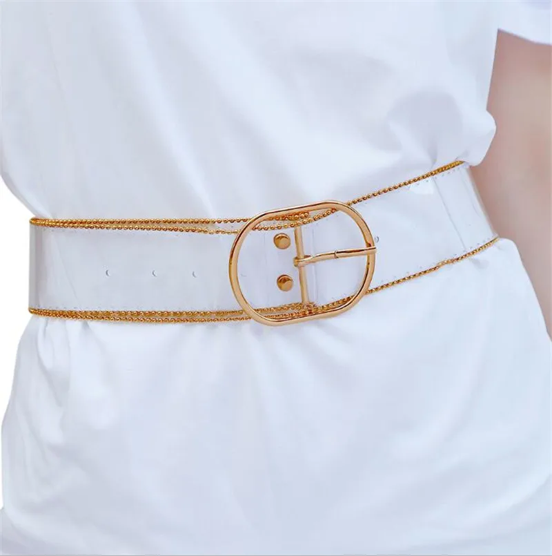 2019 Women Stretch Buckle Waist Belt Transparent Wide Leather Elastic Cinch Waistband Fashion Decorate Belts
2019 Women Stretch Buckle Waist Belt Transparent Wide Leather Elastic Cinch Waistband Fashion Decorate Belts