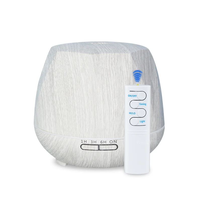 

KBAYBO 550ml air humidifier white wood with remote control aroma essential oil diffuser aromatherapy mist maker fogger for home