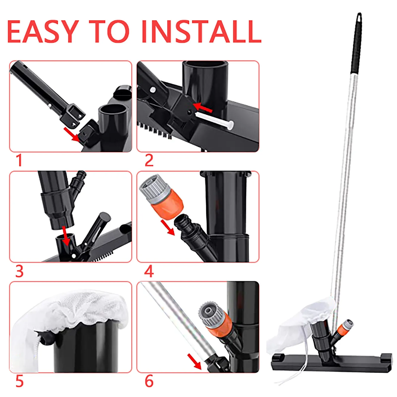 Swimming Pool Vacuum Cleaner Cleaning disinfect Tool Suitable For Vacuum Head For Vacuum Head On The Ground
Swimming Pool Vacuum Cleaner Cleaning disinfect Tool Suitable For Vacuum Head For Vacuum Head On The Ground