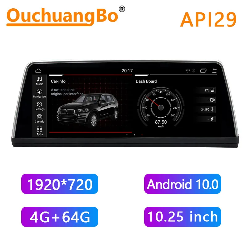 Ouchuangbo Android 10 Qualcomm radio recorder for 1 Serie F20 F21 2013-2017 with 10.25 inch 1920*720 NBT system 4GB+64GB
Ouchuangbo Android 10 Qualcomm radio recorder for 1 Serie F20 F21 2013-2017 with 10.25 inch 1920*720 NBT system 4GB+64GB