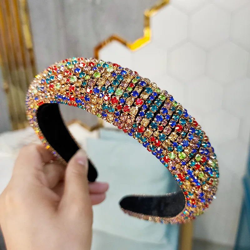 New Sparkly Full Crystal Chain Gem Headbands For Women Diamante Rhinestone Bridal Hairbands Luxury Wedding Headwear Accessories
New Sparkly Full Crystal Chain Gem Headbands For Women Diamante Rhinestone Bridal Hairbands Luxury Wedding Headwear Accessories