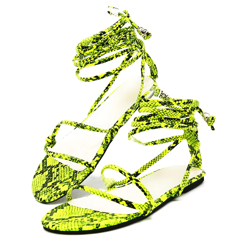 Women's Flat Sandals Summer Outside Leopard Snake Print Shoes Ankle Strap Buckle Strap Gladiator Sandals
Women's Flat Sandals Summer Outside Leopard Snake Print Shoes Ankle Strap Buckle Strap Gladiator Sandals