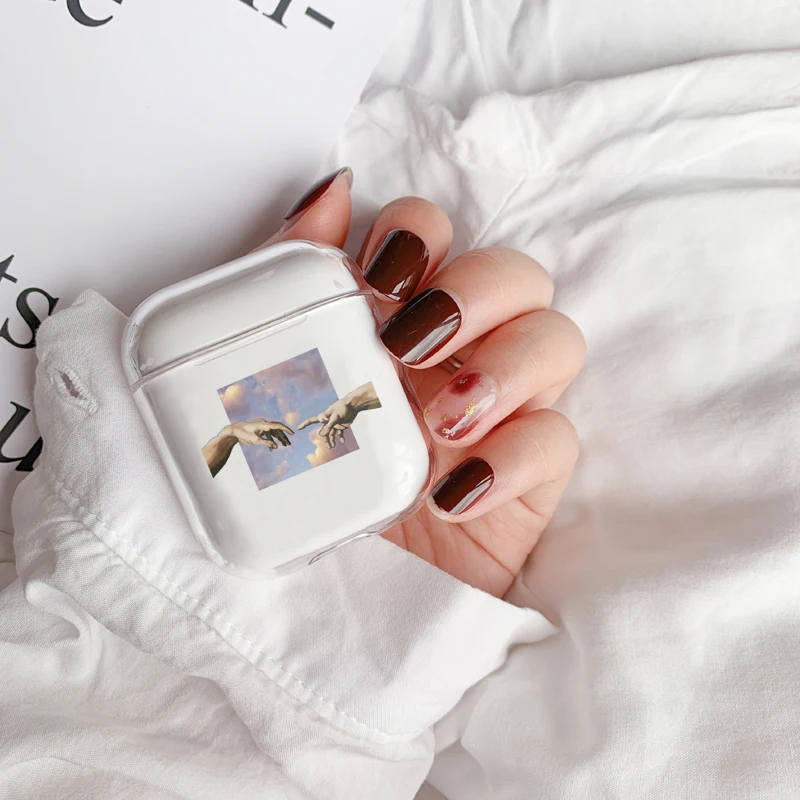 Жесткий чехол для Apple Airpods 2 Pro с милым мультяшным изображением статуи пальца, модный прозрачный чехол для наушников Air pods 2 Pro
Жесткий чехол для Apple Airpods 2 Pro с милым мультяшным изображением статуи пальца, модный прозрачный чехол для наушников Air pods 2 Pro