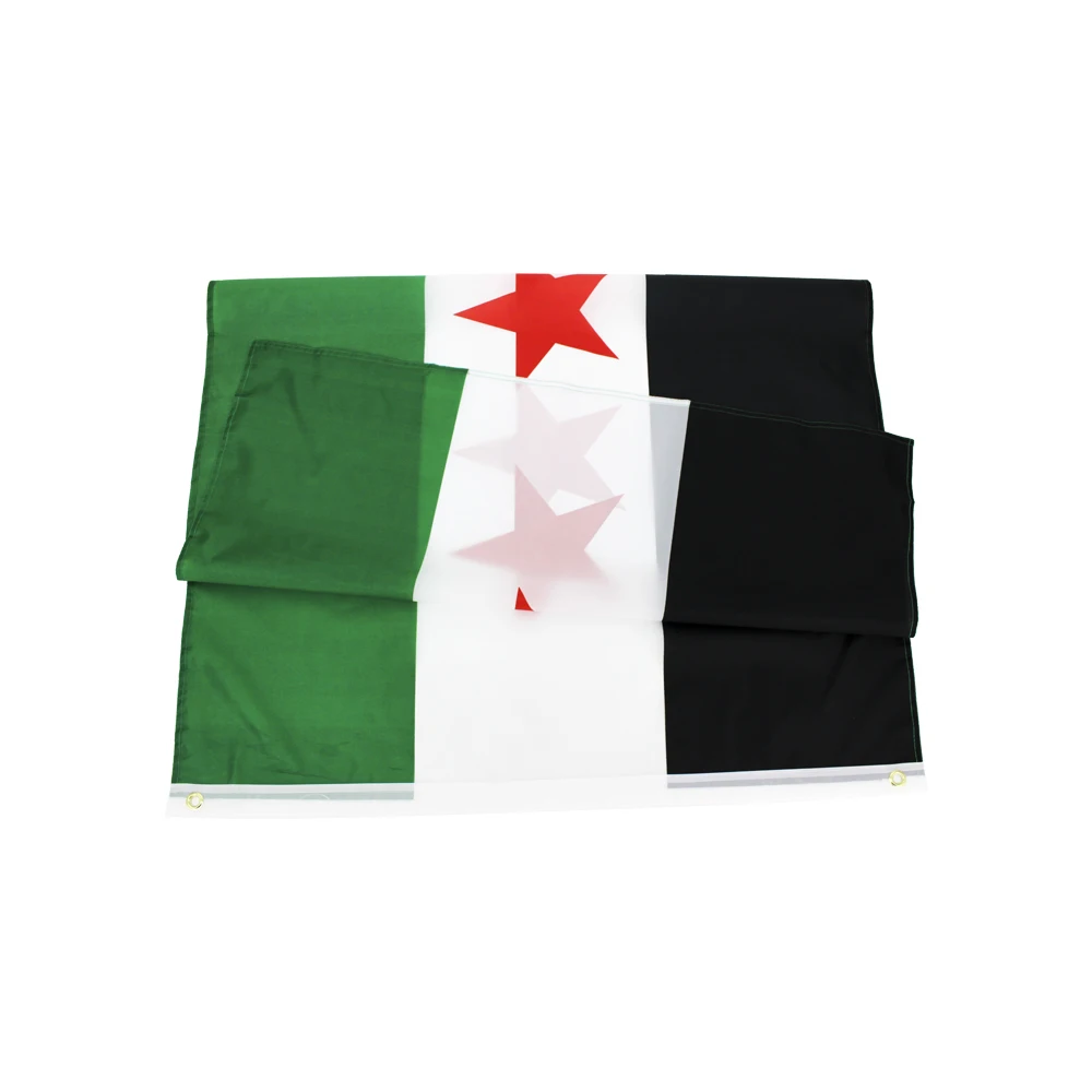 FLAGHUB 60X90 90X150cm Syria The Syrian Arab Republic Three Star Flag Banner Hanging Decoration | Flags