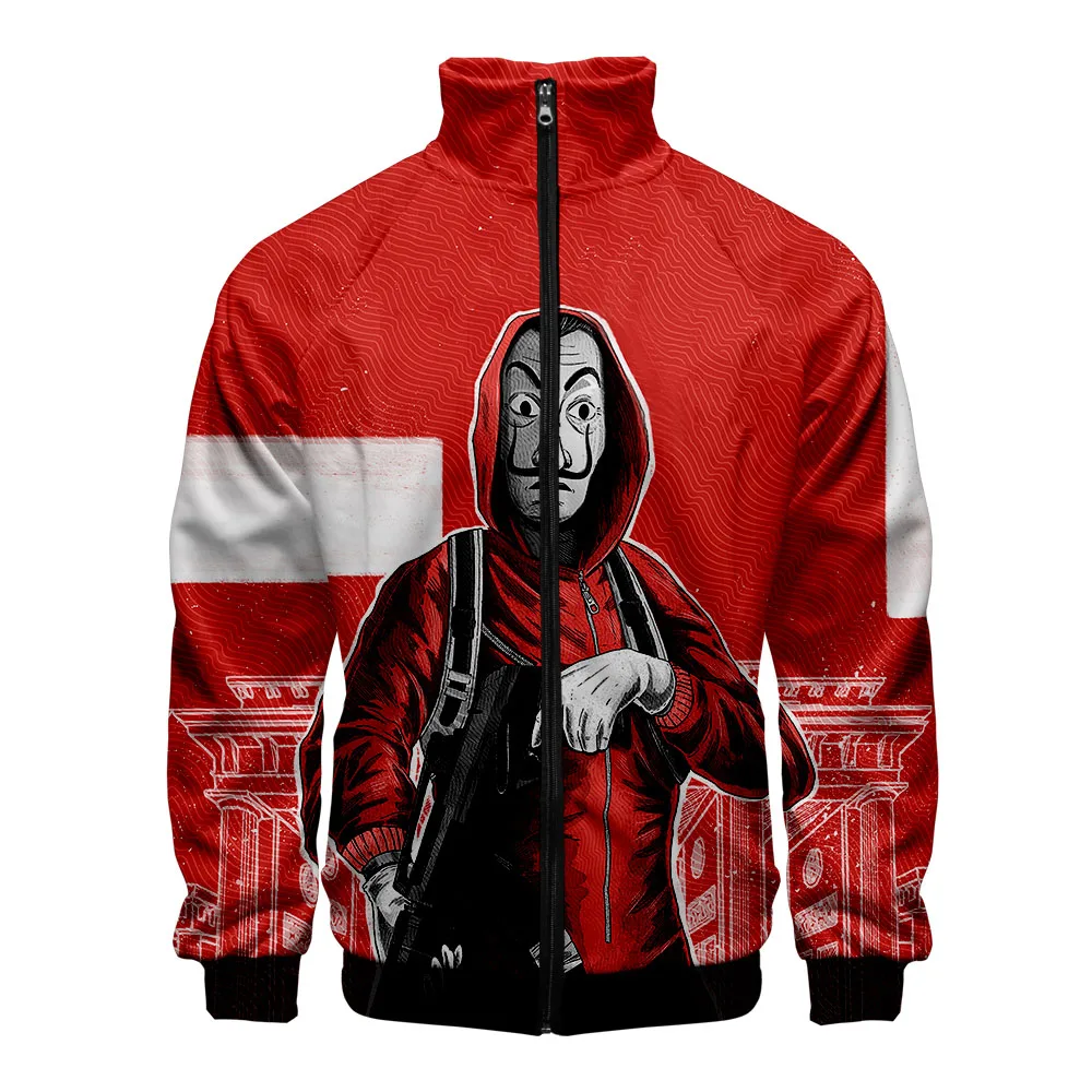 New Fashion Baseball Jacket and Coats Men's Clothing Money Heist The House of Paper Men 3D Casual La Casa De Papel Spring Zipper
New Fashion Baseball Jacket and Coats Men's Clothing Money Heist The House of Paper Men 3D Casual La Casa De Papel Spring Zipper