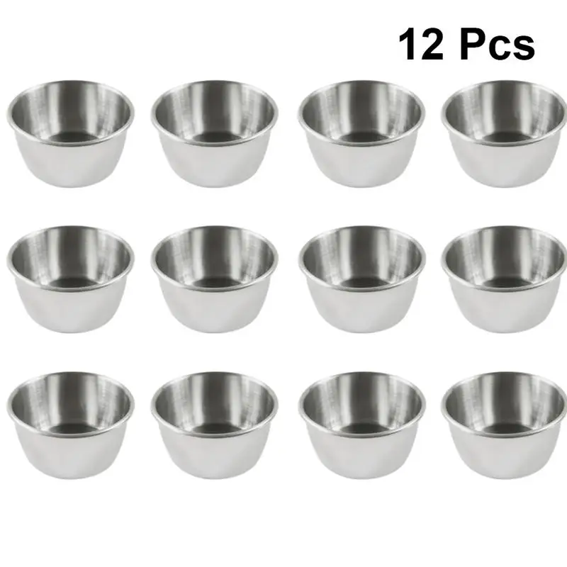 12pcs Stainless Steel Sauce Cup Condiment Ketchup Dipping Bowl Seasoning Dish Appetizer Plates Container Kitchen Tools
12pcs Stainless Steel Sauce Cup Condiment Ketchup Dipping Bowl Seasoning Dish Appetizer Plates Container Kitchen Tools