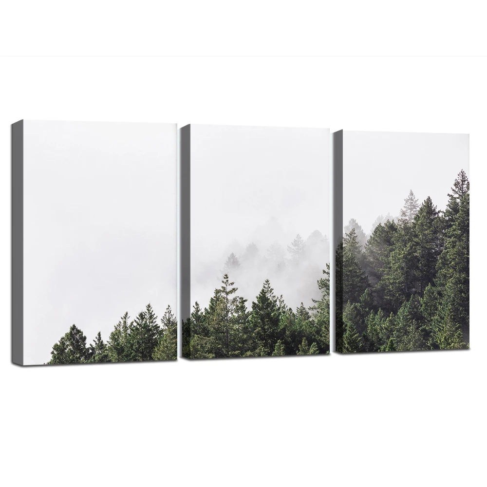 Nature Style Fog Prints Green Forest Wall Art Framed Canvas Paitning for Living Room Landscape Decoration Picture Ready To Hang
Nature Style Fog Prints Green Forest Wall Art Framed Canvas Paitning for Living Room Landscape Decoration Picture Ready To Hang