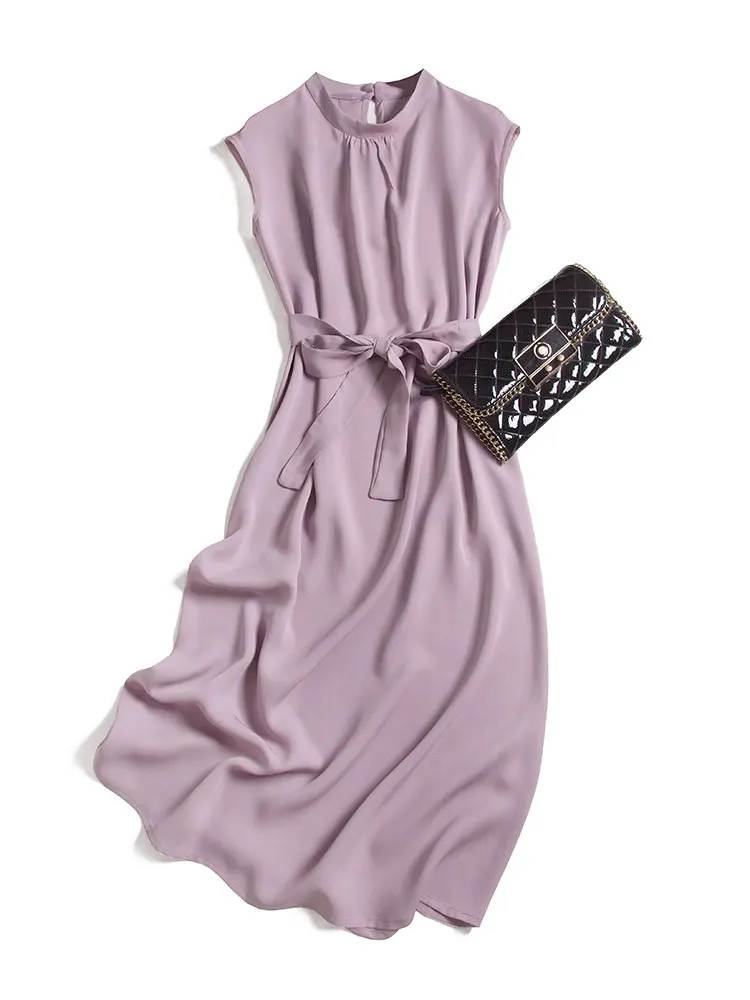 Temperament French Light Cooked Heavy Silk Mulberry Silk Dress Women's Sleeveless Vest Skirt Waist Closing Women's Fashion Dress
Temperament French Light Cooked Heavy Silk Mulberry Silk Dress Women's Sleeveless Vest Skirt Waist Closing Women's Fashion Dress