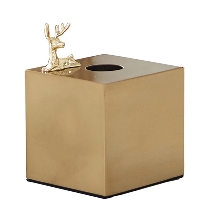 Gilded Metal Tissue Box Fawn Decoration Box Magnet Adsorption Animal Napkins Organizer Dining Table Home Decoration A
Gilded Metal Tissue Box Fawn Decoration Box Magnet Adsorption Animal Napkins Organizer Dining Table Home Decoration A
