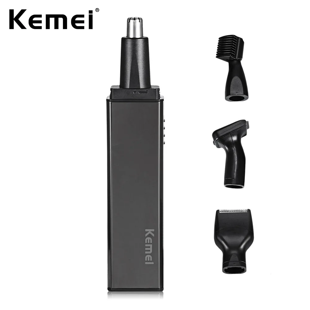 

KEMEI KM-6636 Electric Nose Trimmer 4In1 USB Rechargeable Shaver Razor Face Care Set Hair Removal Side Ear Eyebrow Beard Trimer
