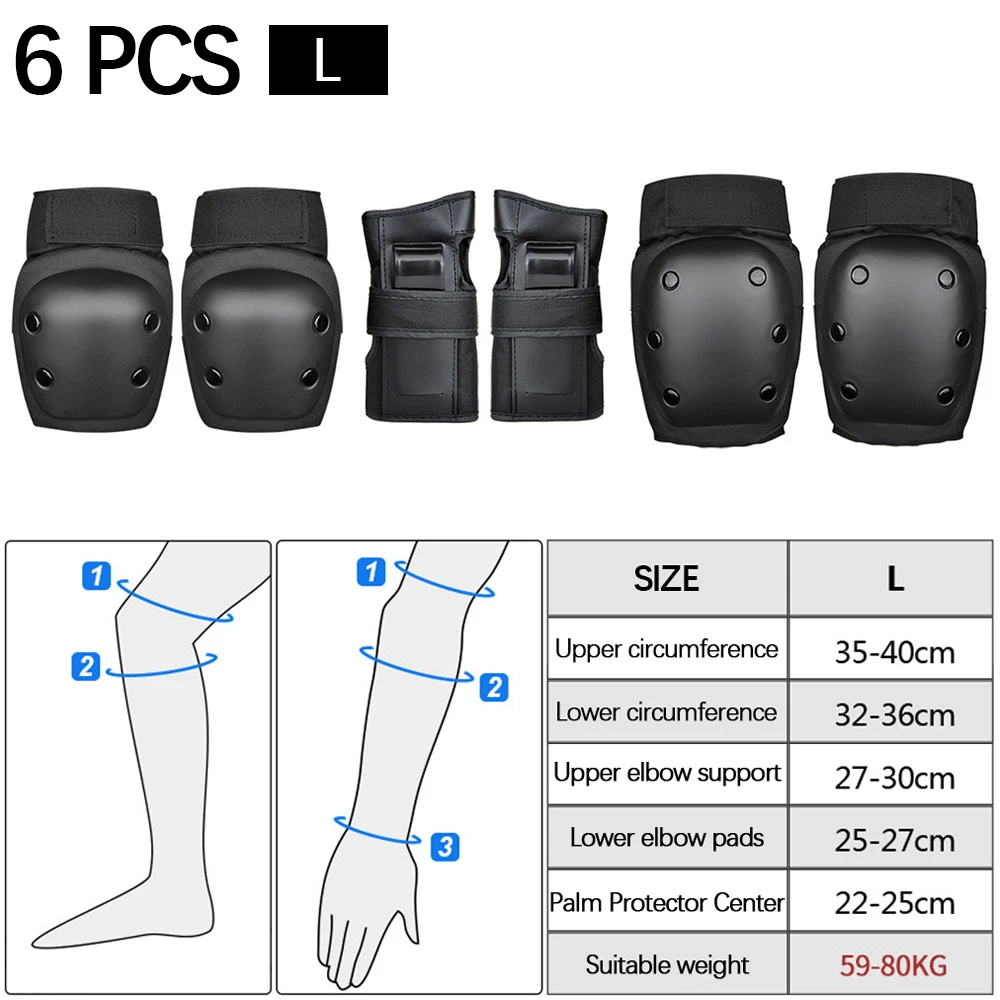 Protective Gear Set Breathable Elbow Knee Pads Wristguard Skiing Cycling Skateboard Skating Anti-slip Protector for Adult Kids
Protective Gear Set Breathable Elbow Knee Pads Wristguard Skiing Cycling Skateboard Skating Anti-slip Protector for Adult Kids