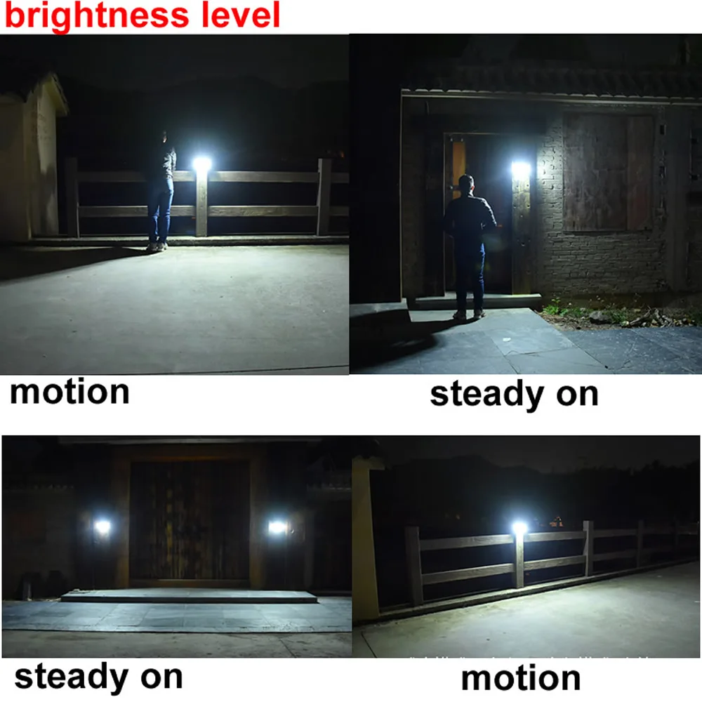 Aluminum pole 48/36 LED Solar powered PIR Motion Sensor Light lamp Garden Outdoor Pathway Sense Street Path Yard Waterproof Wall | Лампы и