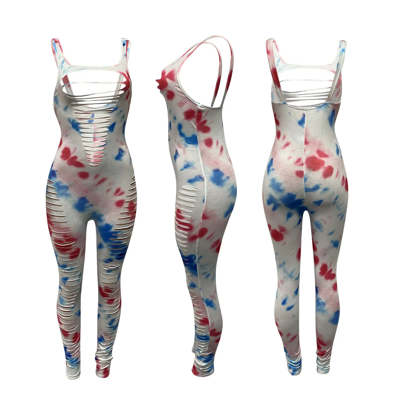 Cutubly Hole Sexy Jumpsuit Tie Dye Print Rompers and Jumpsuits for Women 2020 Summer Women Sleeveless O-Neck Playsuit Clubwear
Cutubly Hole Sexy Jumpsuit Tie Dye Print Rompers and Jumpsuits for Women 2020 Summer Women Sleeveless O-Neck Playsuit Clubwear
