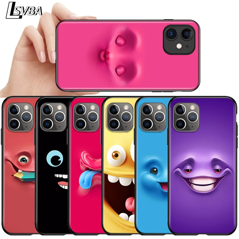 Silicone Cover 3D funny face For Apple iPhone 12 11 Pro Max mini XS Max XR X 8 7 6 6S Plus 5S SE 2020 Soft Black Phone Case
Silicone Cover 3D funny face For Apple iPhone 12 11 Pro Max mini XS Max XR X 8 7 6 6S Plus 5S SE 2020 Soft Black Phone Case