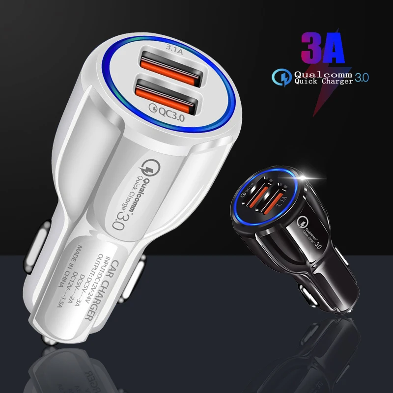 Dual Port USB Car Charger QC3.0 Quick Chargeur 3.0 Smart Phone Charge Adapters For iPhone 13 Samsung S20 Xiaomi 11 Fast Charging
Dual Port USB Car Charger QC3.0 Quick Chargeur 3.0 Smart Phone Charge Adapters For iPhone 13 Samsung S20 Xiaomi 11 Fast Charging