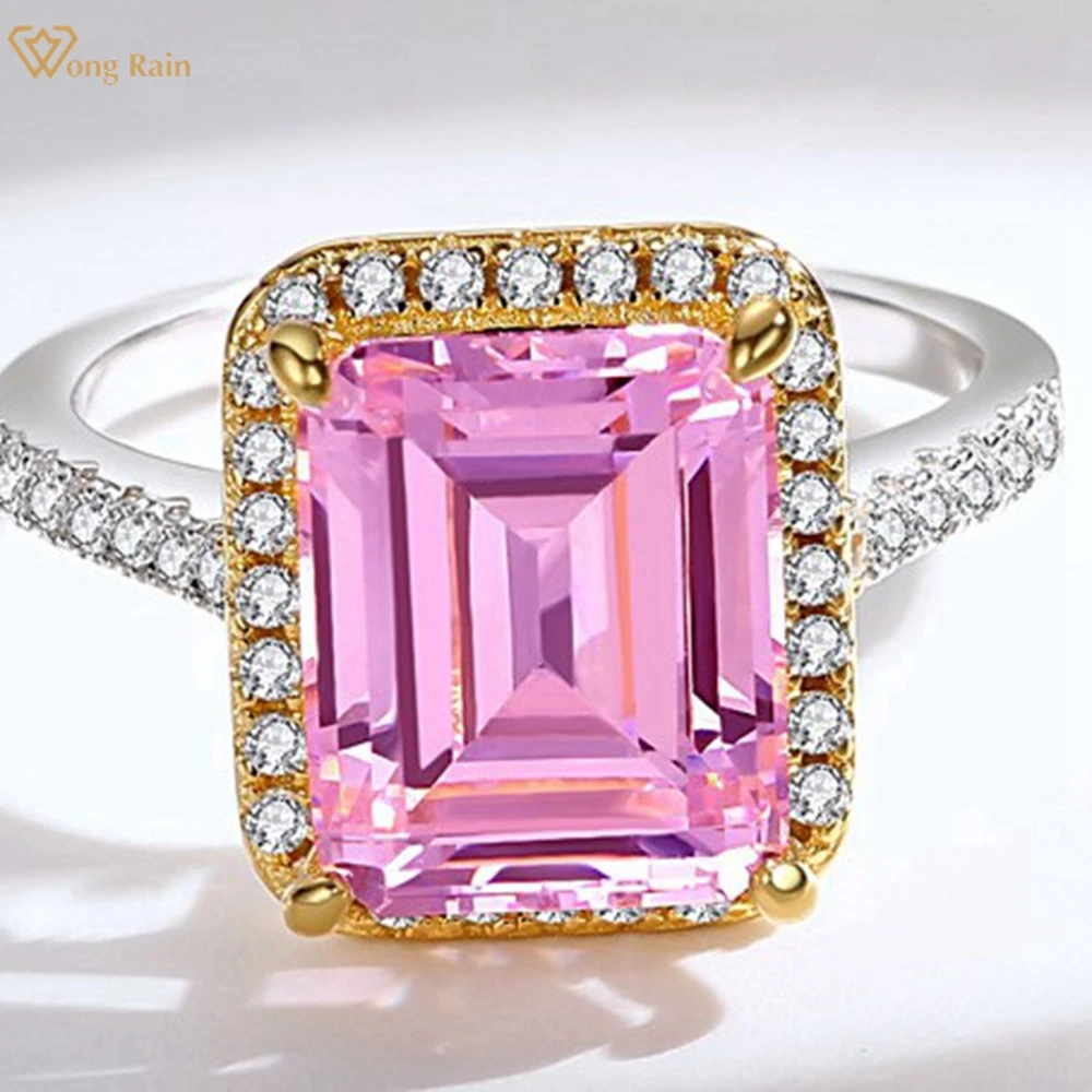 Wong Rain 100% 925 Sterling Silver Emerald Cut 5 CT Created Moissanite Gemstone Wedding Engagement Ring For Women Fine Jewelry
Wong Rain 100% 925 Sterling Silver Emerald Cut 5 CT Created Moissanite Gemstone Wedding Engagement Ring For Women Fine Jewelry