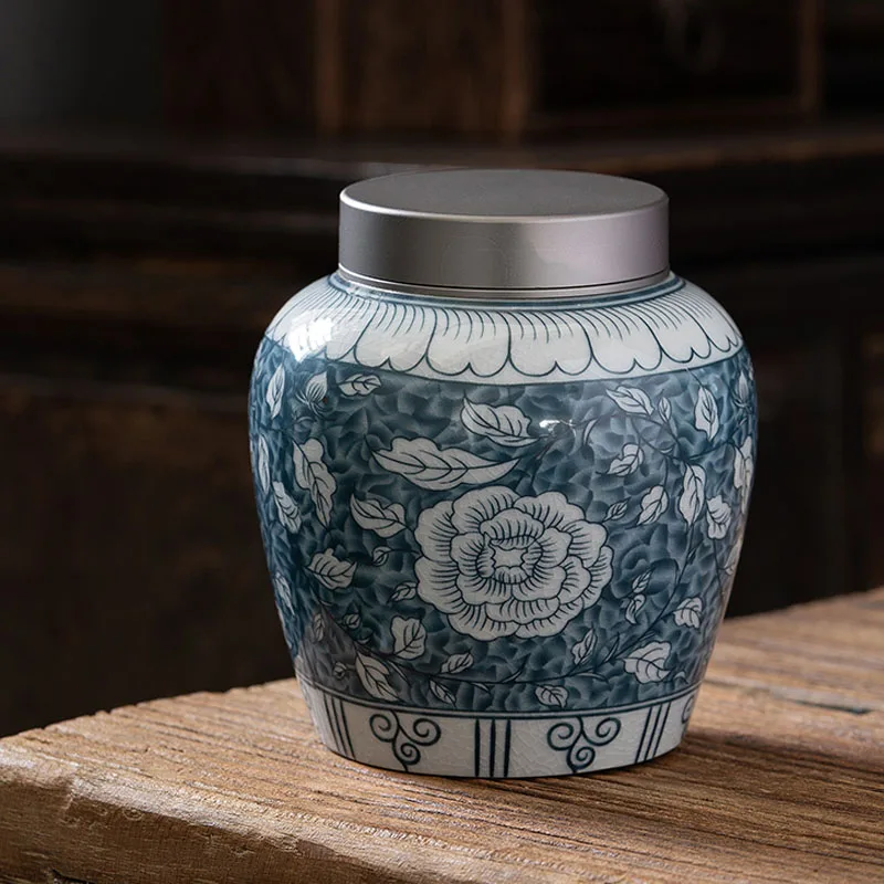 High Capacity Classic Tea Caddy Printed Ceramic Tea Can Retro Storage Jars For Moisture-Proof Seal Tanks Coffee Packing Containe
High Capacity Classic Tea Caddy Printed Ceramic Tea Can Retro Storage Jars For Moisture-Proof Seal Tanks Coffee Packing Containe