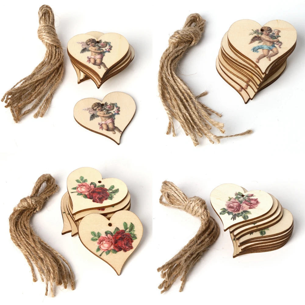 10PCS/Set Angel Rose Flower Printed Hanging Pendant Laser Cut Wooden Slice Ornament Wood Handmade DIY Crafts Home Decorations
10PCS/Set Angel Rose Flower Printed Hanging Pendant Laser Cut Wooden Slice Ornament Wood Handmade DIY Crafts Home Decorations