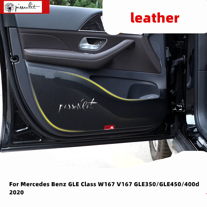 

For Mercedes Benz GLE Class W167 V167 GLE350/GLE450/400d 2020 Car Accessories Door Edge Protection Pad Anti-kick Door Mats Cover
