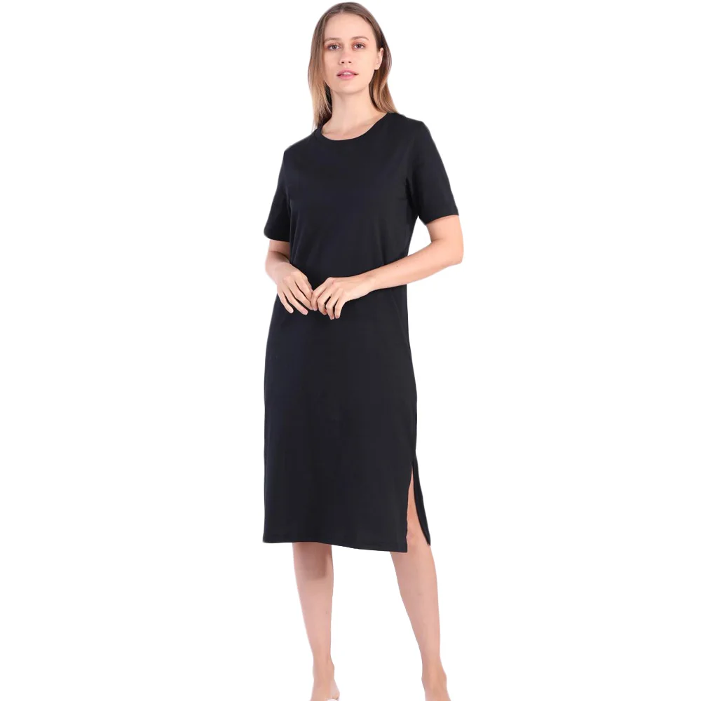 Summer T Shirt Dress Women Beach Boho Elegant Party Vintage Casual Cotton Black Slit Midi Dresses Sundress Oversized
Summer T Shirt Dress Women Beach Boho Elegant Party Vintage Casual Cotton Black Slit Midi Dresses Sundress Oversized