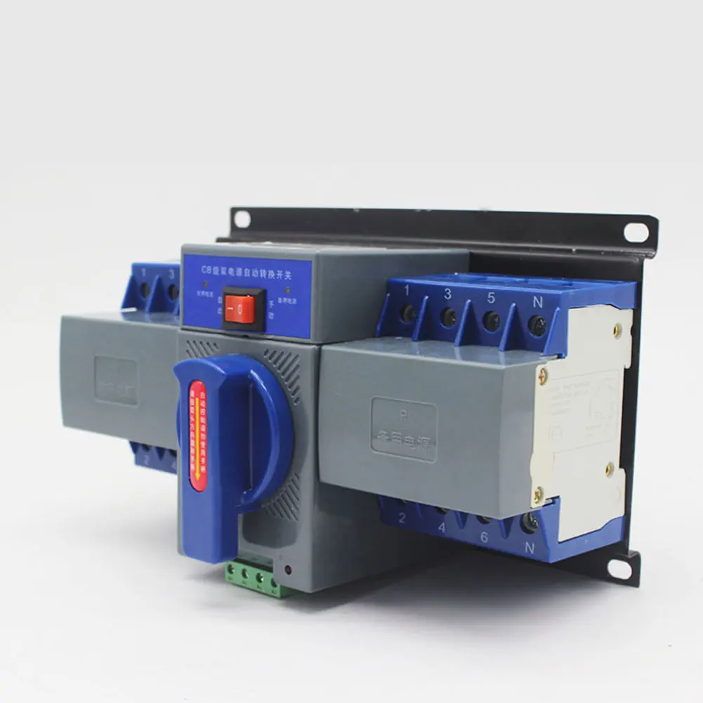 63A MCB Type Dual Power Automatic Transfer Switch ATS Rated Voltage Rated 4P Mini Automatic Transfer Switch Circuit Breaker
63A MCB Type Dual Power Automatic Transfer Switch ATS Rated Voltage Rated 4P Mini Automatic Transfer Switch Circuit Breaker