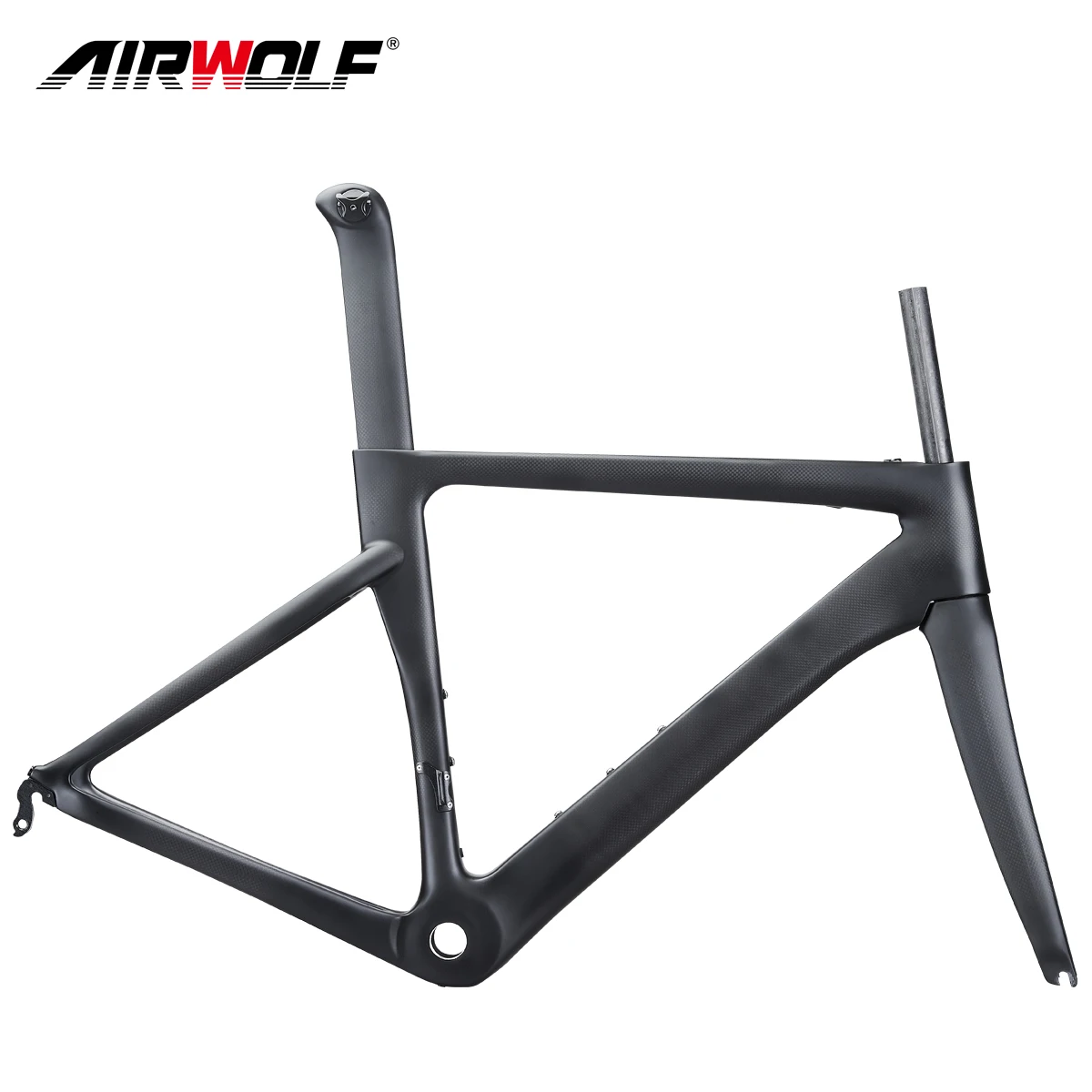 

AIRWOLF Carbon Frame 700C Road Bicycle Frameset Rim Brake V Quick Release 130*9mm BSA Racing Road Bike Frams 48 51 54 56 CM