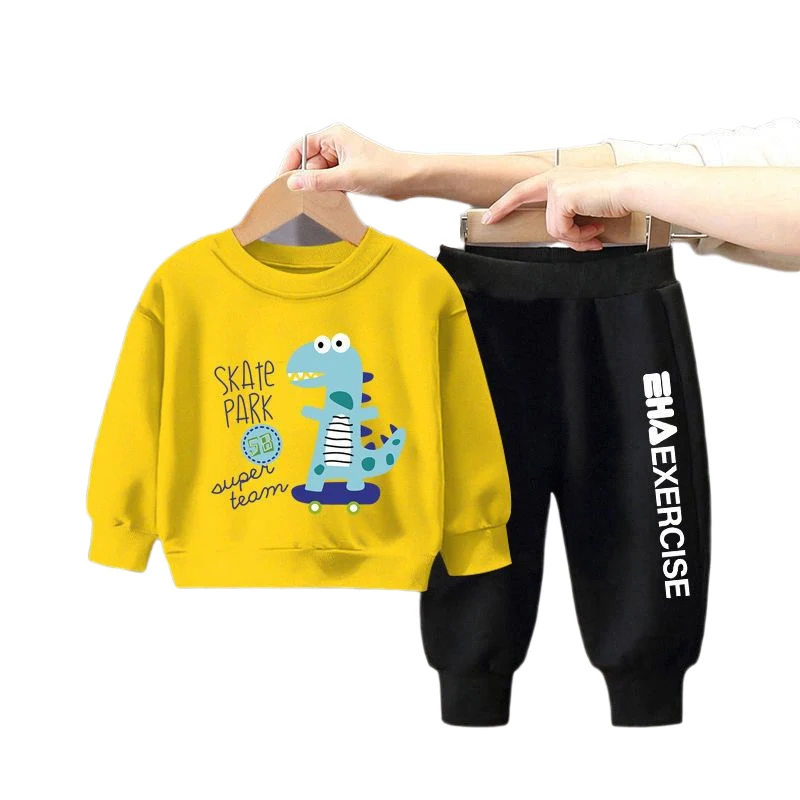 Children Clothing Sets Cotton Baby T-shirt+Pants Set 2-10Y Sportswear Spring Autumn Cartoon Dinosaur Kids Boy Girl Clothes Suit
Children Clothing Sets Cotton Baby T-shirt+Pants Set 2-10Y Sportswear Spring Autumn Cartoon Dinosaur Kids Boy Girl Clothes Suit