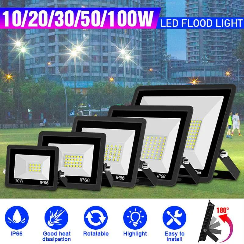 10W 20W 30W 50W 100W LED Flood Light Super Bright Waterproof AC180-240V LED Floodlight Reflector Projector Outdoor Spotlight
10W 20W 30W 50W 100W LED Flood Light Super Bright Waterproof AC180-240V LED Floodlight Reflector Projector Outdoor Spotlight
