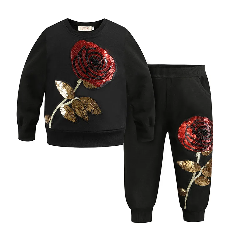 New Spring Rose Flower Girls Clothing Set,Children Cotton Tshirt+Pant 2Pcs Sport Clothes,Girls Clothing Suit,Kids Set 3-8Yrs
New Spring Rose Flower Girls Clothing Set,Children Cotton Tshirt+Pant 2Pcs Sport Clothes,Girls Clothing Suit,Kids Set 3-8Yrs