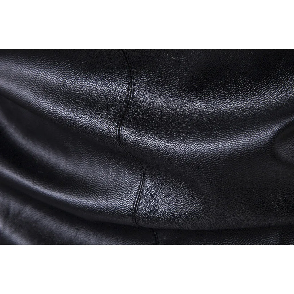 New Fashion Men Leather Square Collar Jacket Autumn&Winter Biker Motorcycle Streetwear Polyester Zipper Pockets Outwear Coat
New Fashion Men Leather Square Collar Jacket Autumn&Winter Biker Motorcycle Streetwear Polyester Zipper Pockets Outwear Coat